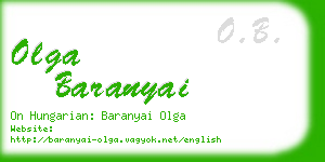 olga baranyai business card